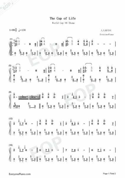1998年世界杯主题曲_1998年世界杯主题曲叫什么名字
