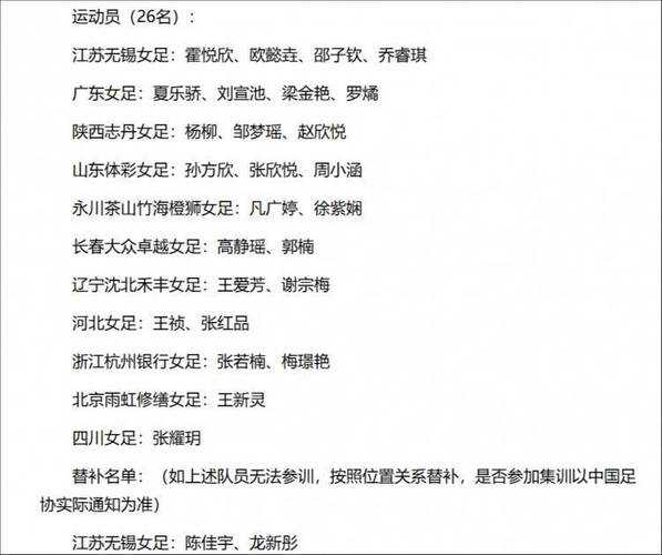 2007年中国女足名单_2007年中国足球