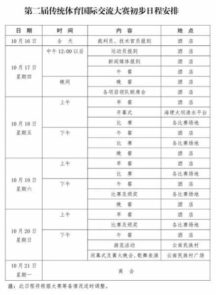2021体育赛事时间表_2021年体育赛事表