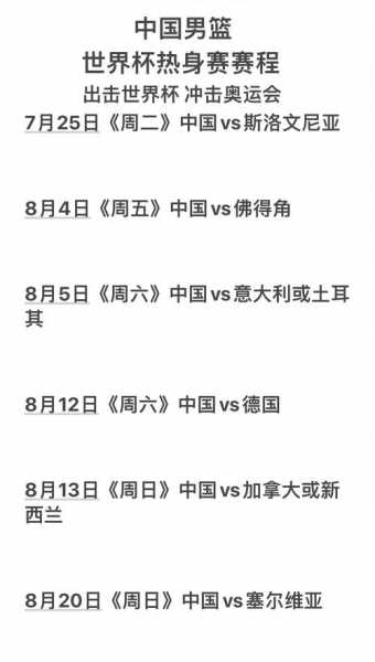 篮球世界杯2021赛程_篮球世界杯赛程图