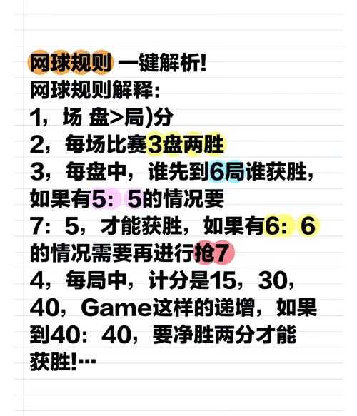 网球规则_网球规则简单介绍