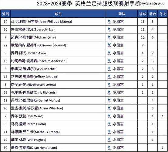 英超积分排行榜_英超积分排行榜2024竞彩网