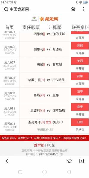 足球计算器竞彩网比分_足球竟彩网计算器