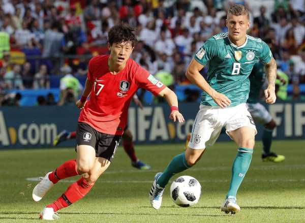 世界杯韩国队2 0击败德国，世界杯韩国吊打德国