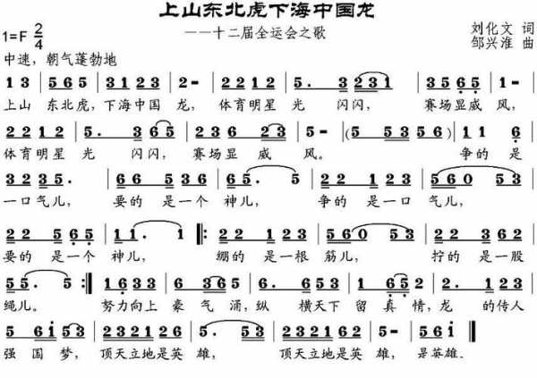 第十二届全运会主题曲，第十二届全运会的口号是什么