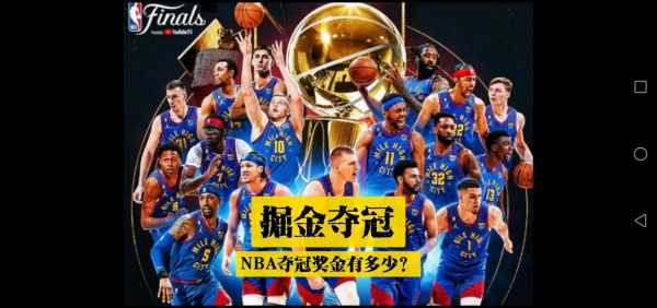 nba冠军奖金，nba冠军奖金多少钱