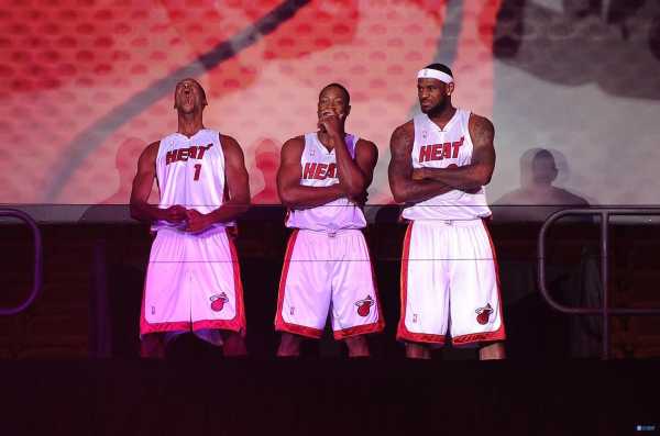 nba热火三巨头壁纸，热火三巨头图