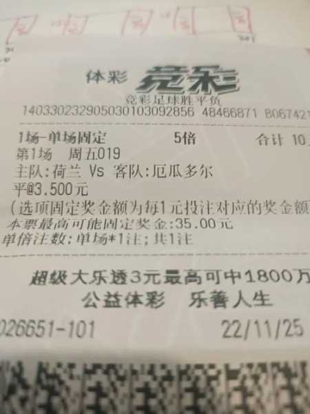世界杯彩票赔率，世界杯彩票能赚多少钱