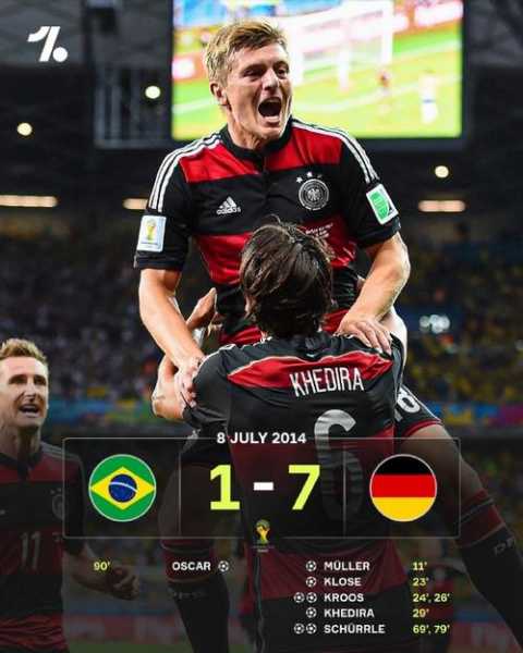 世界杯德国巴西，世界杯德国巴西7比1