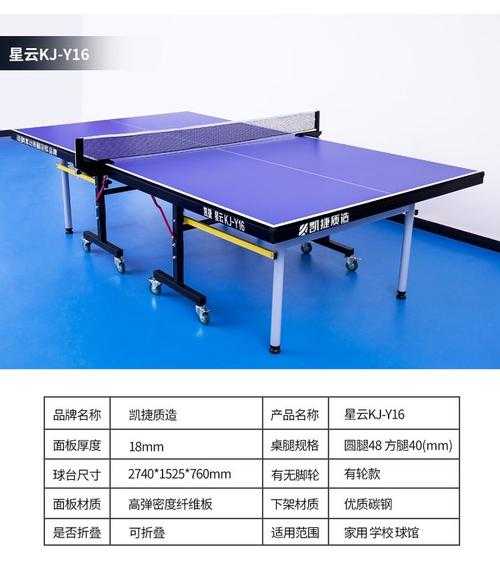乒乓球桌的标准尺寸，乒乓球桌的标准尺寸图