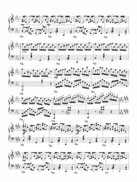 克罗地亚狂想曲钢琴谱几级，克罗地亚狂想曲钢琴谱带指法