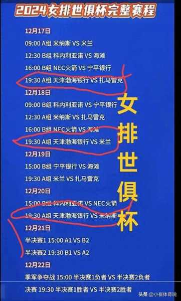 2021世俱杯决赛直播，2021世俱杯比赛赛程