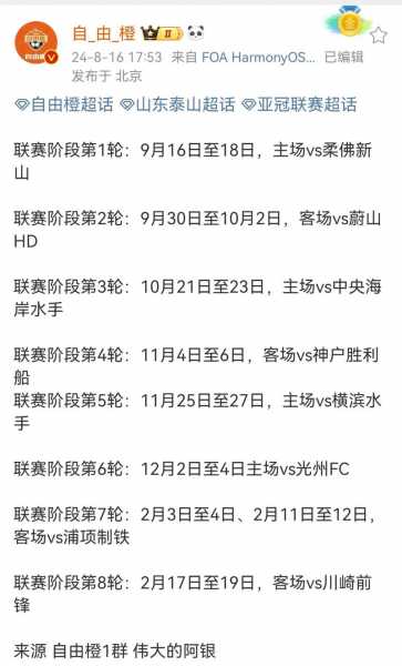 2020亚冠联赛赛程表，2020亚冠赛程直播