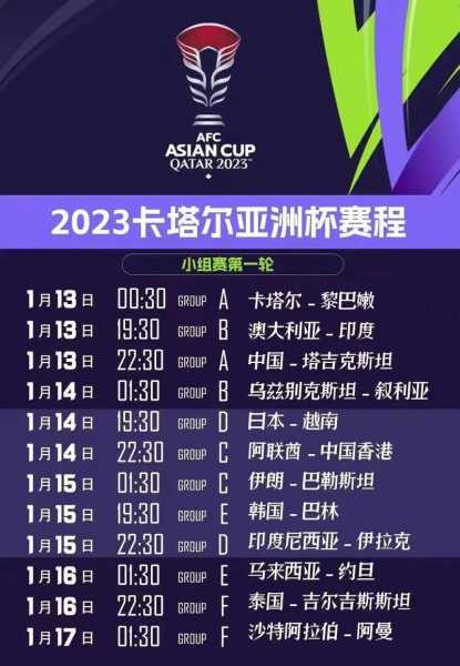 卡塔尔世界杯中国赛程，卡塔尔世界杯2021赛程时间表