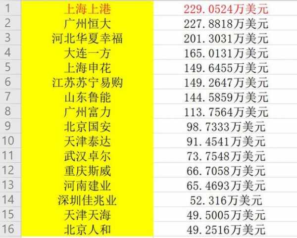 国内足球运动员年薪，我国足球运动员年薪