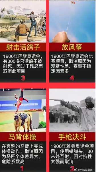 奥运会被取消的三大项目，被奥运会取消的运动