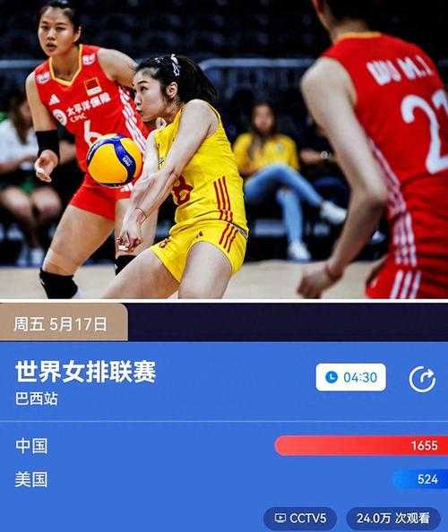 女排vs美国直播回放，女排对美国女排直播