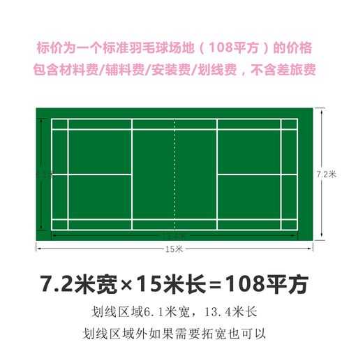 羽毛球场地地胶厚度，羽毛球场地地胶尺寸