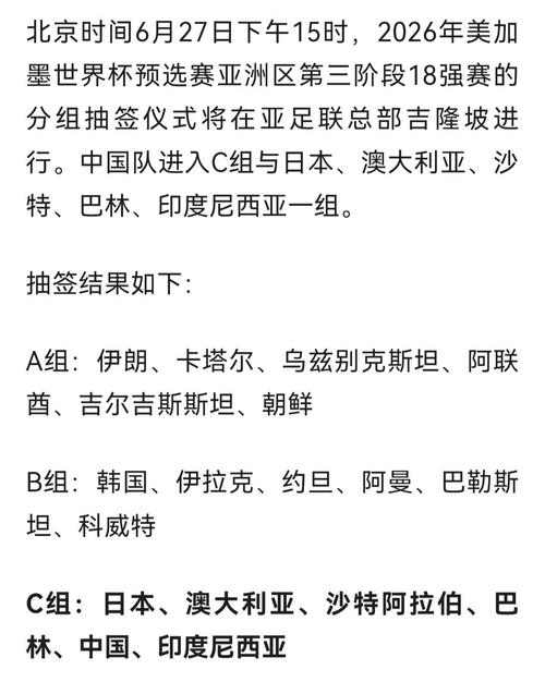 世界杯亚洲区12强赛分组，世界杯亚洲区12强赛分组情况