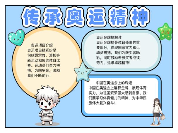 中国奥运精神，中国奥运精神手抄报