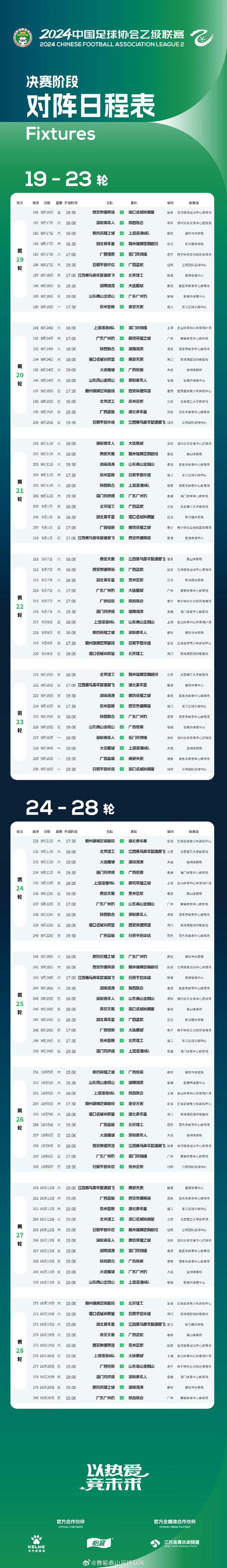 中甲赛程2020赛程表第二阶段，中甲赛程2021年联赛赛况