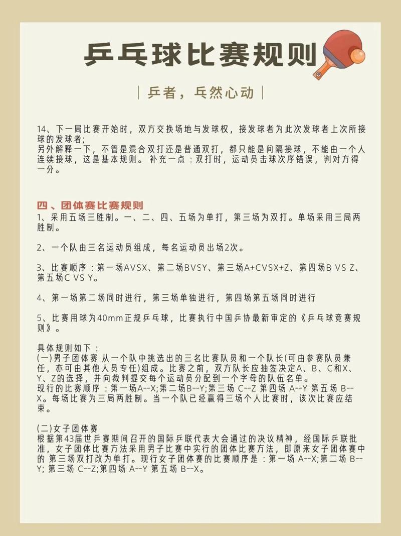 乒乓球规则和裁判法，乒乓球的比赛规则及裁判规则