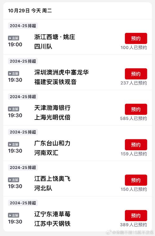 今天排球现场直播，今天排球赛事直播