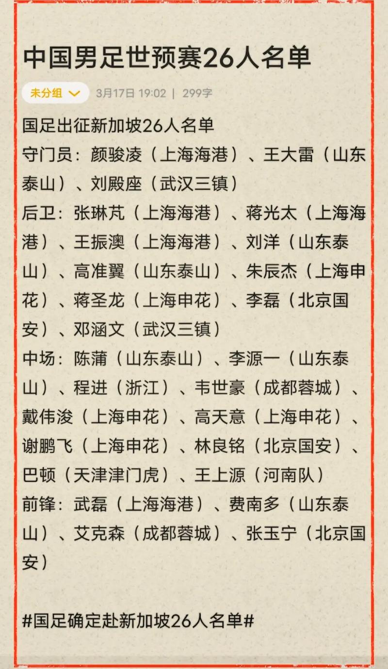 国足23人名单出炉，国足23人名单出炉 新闻