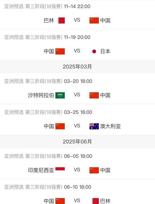 国足征战世预赛直播，国足征战世界杯比赛赛程