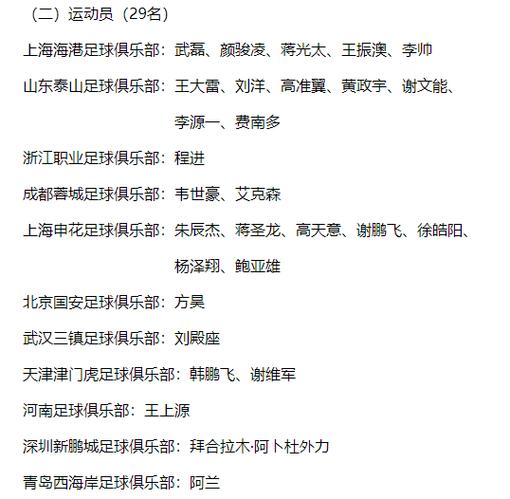 国足新一期集训名单，国足新一期集训名单出炉