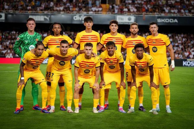 巴萨2-1瓦伦西亚，巴萨2-1瓦伦西亚首发