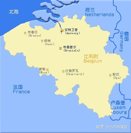德国 比利时，德国比利时地图