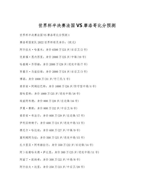 摩洛哥足球甲级联赛，摩洛哥足球甲级联赛比分