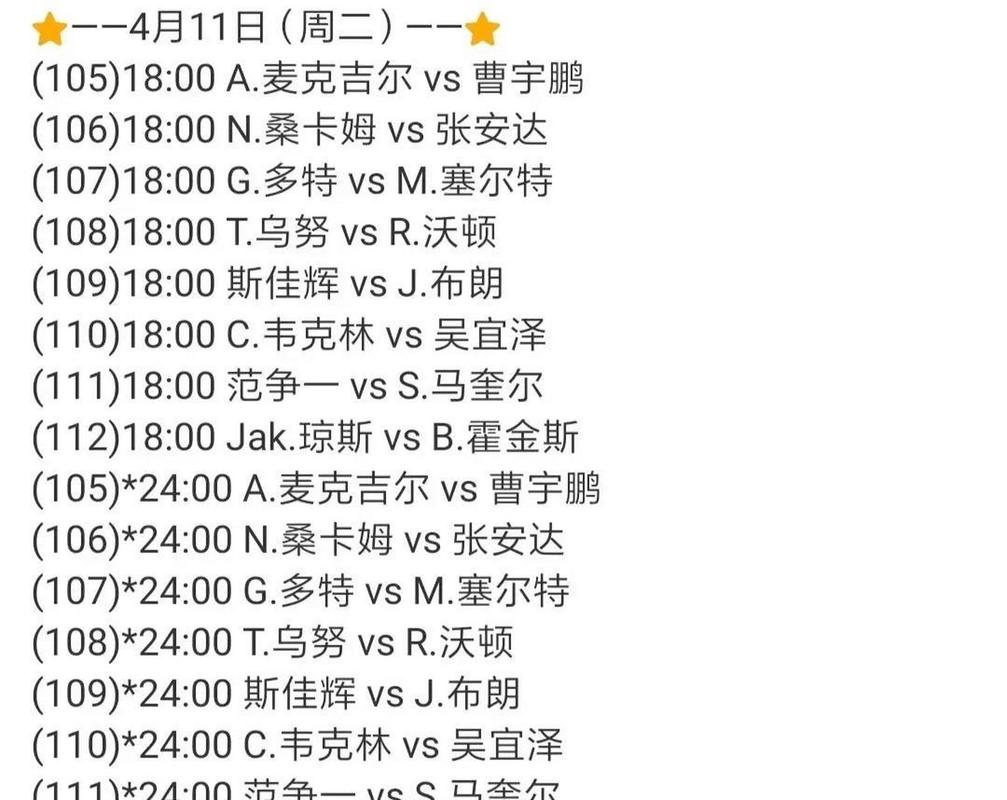 斯诺克即时比分直播，斯诺克赛事比分