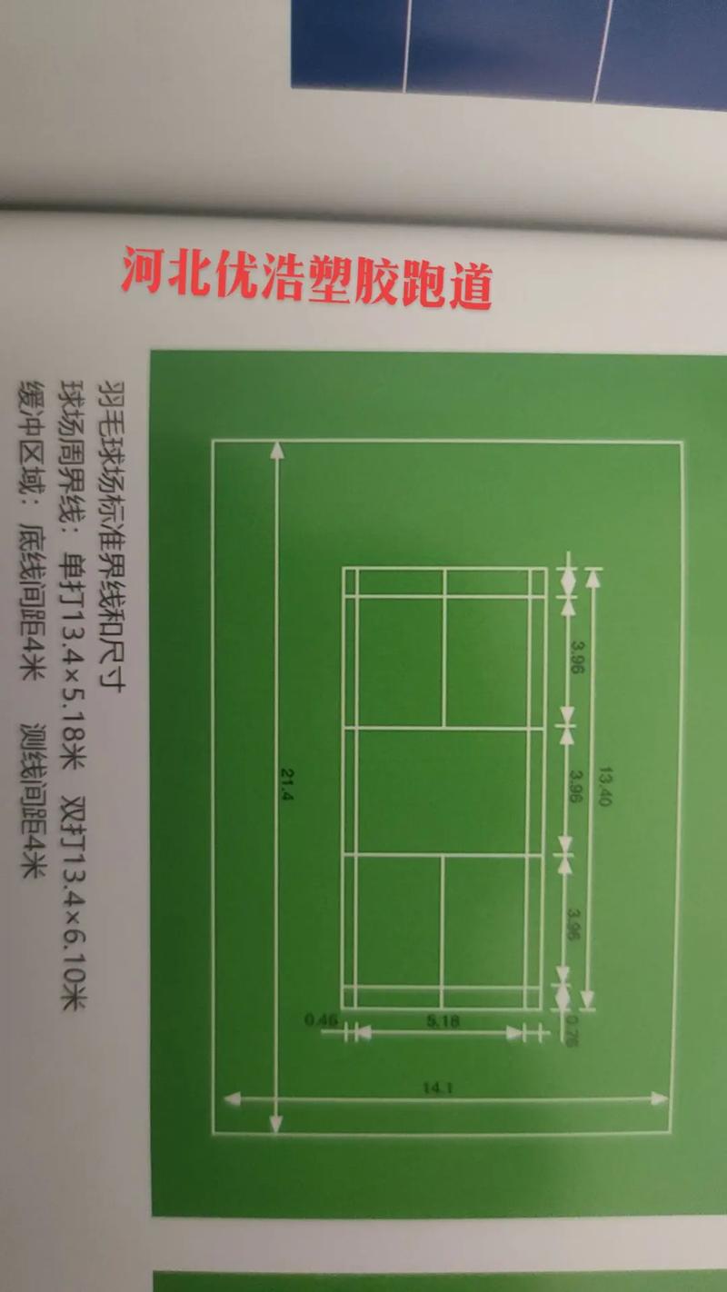 标准羽毛球场，标准羽毛球场地尺寸平面图