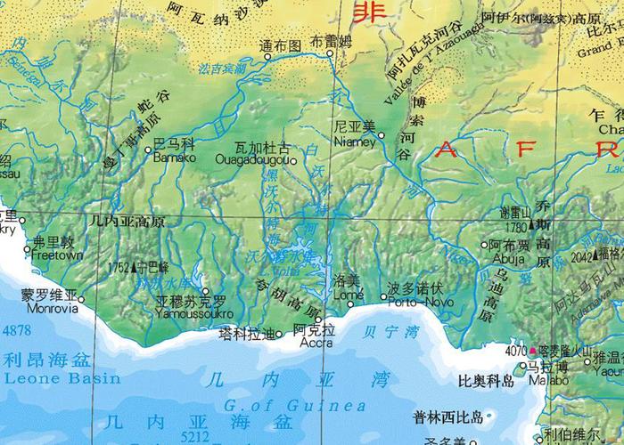 科特迪瓦地图位置，科特迪瓦周边国家地图