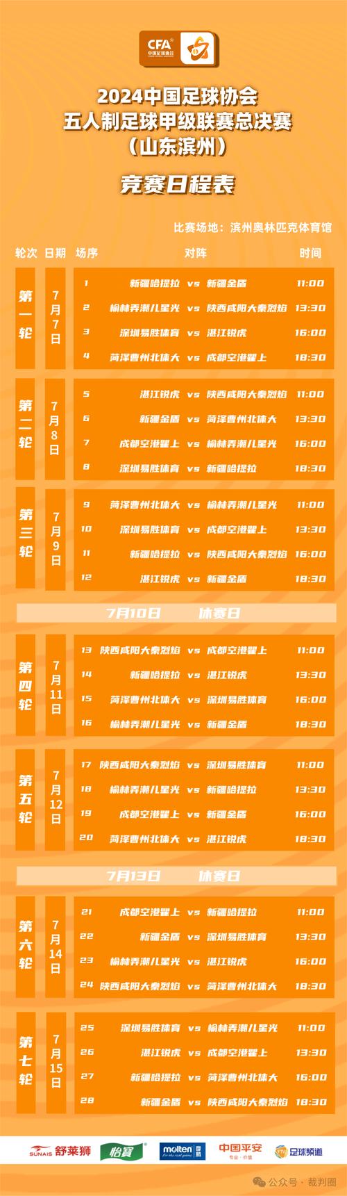 足球赛程2022赛程表时间，足球比赛程表