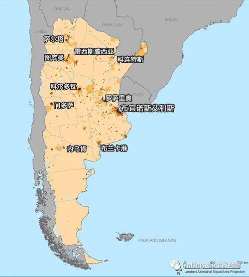 阿根廷地图位置，阿根廷地图高清中文版