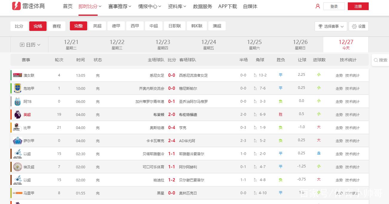 雷速比分在线，雷速比分app