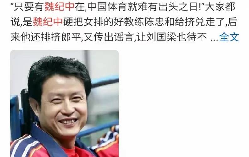 魏纪中刘国梁事件，魏记中刘国梁